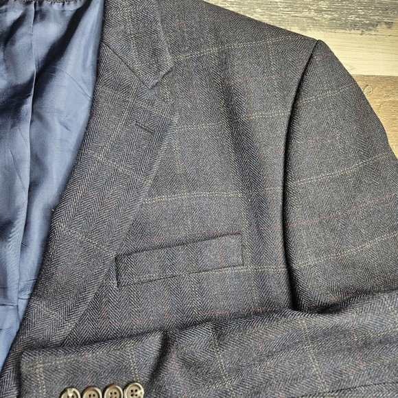 Lauren Ralph Lauren Men's Blazer Jacket Navy Blue Lamb's Wool - Picture 3 of 16